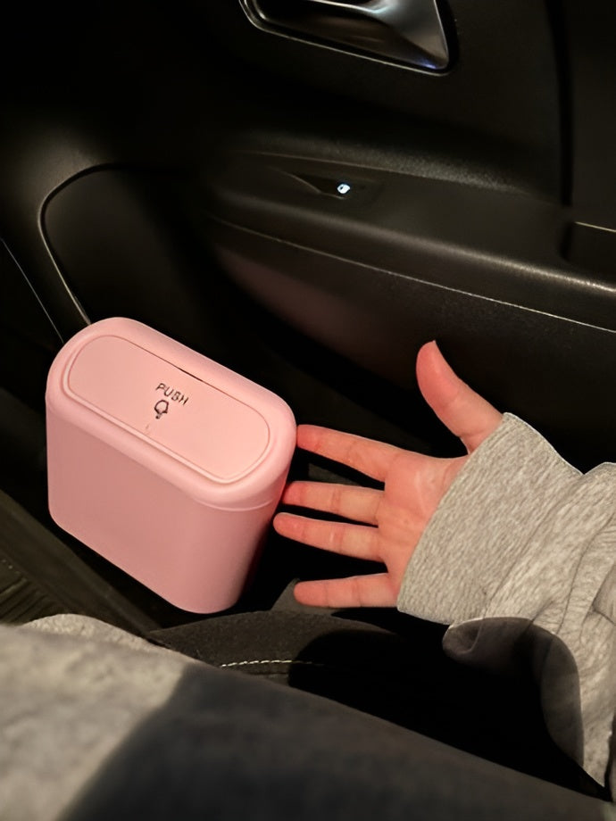 Mini Pink Trash Can for Cars