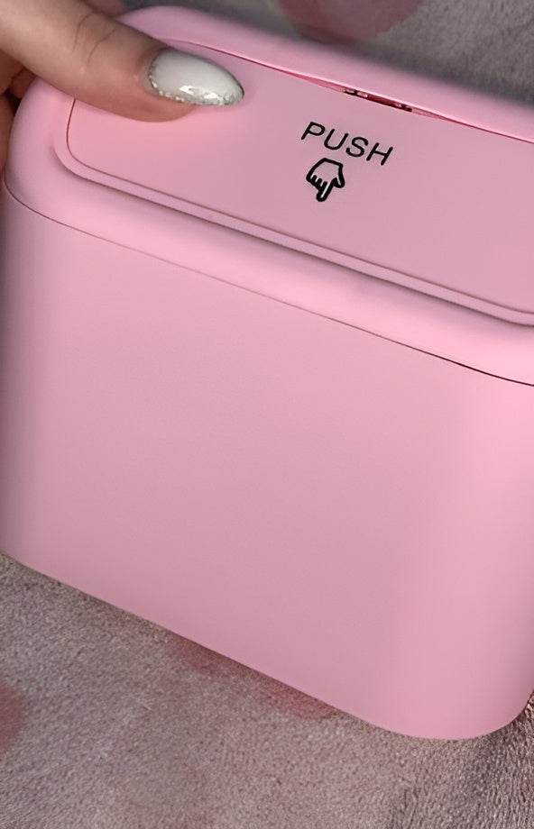 Mini Pink Trash Can for Cars