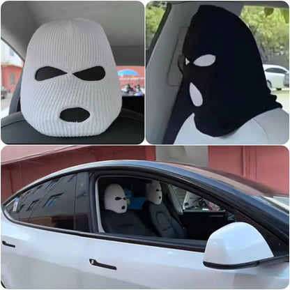 Diddy Be GONE Thief Mask Seat Headrest Cover for Cars