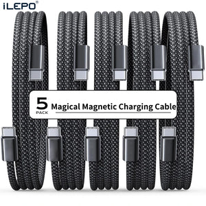 Mag Cable | Magnetic Anti-tangle, Anti-Diddy, Slinky Cable | 1, 3 or 5 Packs