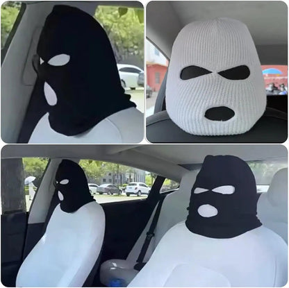 Diddy Be GONE Thief Mask Seat Headrest Cover for Cars