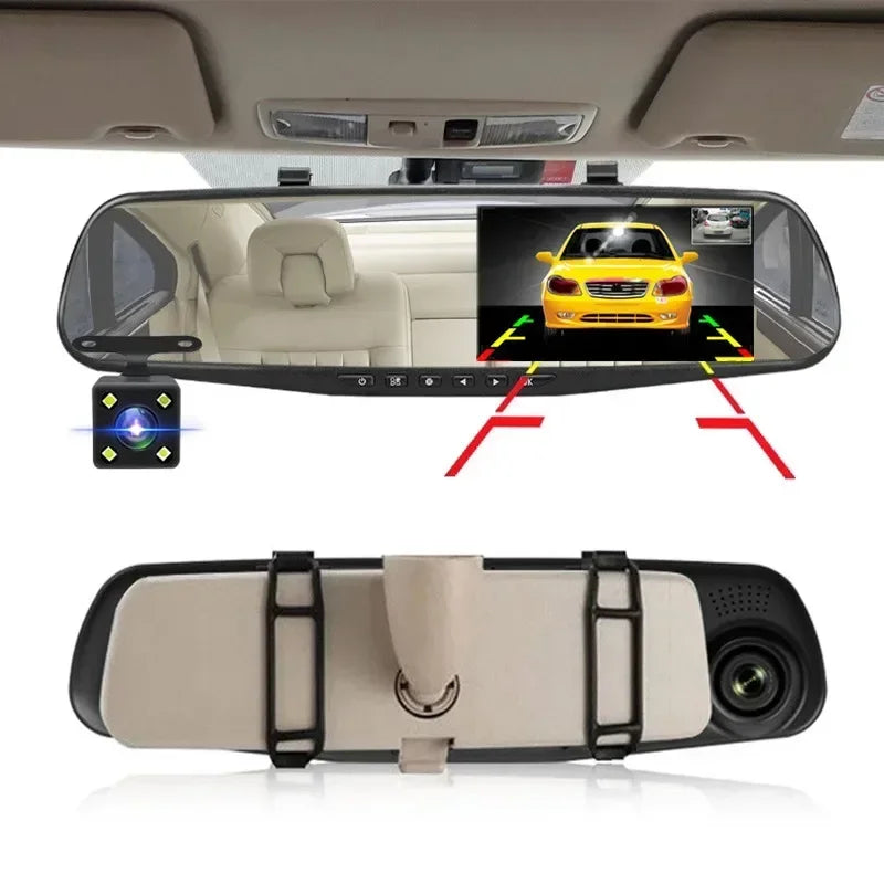 Front and Rearview Recording Dash Cam Mirror